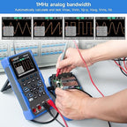 OWON Handheld Oscilloscope, Digital Multi Functional Oscilloscope Multimeters,60000 Counts Portable 2 in 1 Universal Test Instrument, with 2.8 inch IPS Screen Display 1CH 1Mhz Bandwidth HDS160