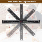 Digital Angle Finder Protractor, Angle Finder Ruler with 7inch/200mm, Angle Measuring Tool for Woodworking/Carpenter/Construction/DIY Measurement(2 Batteries Included) (Enhanced ABS)