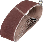 HARFINGTON 6 x 48 Inch Sanding Belts, 6 Pcs 80 Grits Aluminum Oxide Abrasive Belt Sander File Belt for Woodworking, Metal Polishing, Knife Sharpener