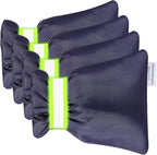 4Pack Outdoor Faucet Covers for Winter - Pro 6.7"W x 8.3"H Outdoor Water Faucet Covers Socks for Winter Freeze Protection Pipe Insulation Reusable Waterproof Insulated Spigot backflow Cover,Blue