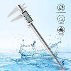 12 Inch Digital Caliper, 150mm Calipers Measuring Tool with Stainless Steel, IP54 Splash Proof Protection Design