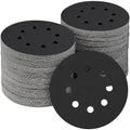 100PCS 5 inch Silicon Carbide Sanding Discs 320 Grit, Wet Dry Orbital 5 Sander Hook and Loop Sandpaper Disc, Best for Metal,Automotive,Wood Polishing