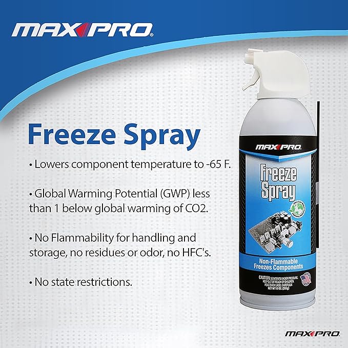 Max Professional Sub Zero Medical Freeze Spray - 10 Ounce Unit - Superior R152a Refrigerant