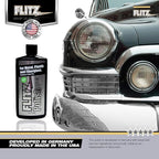Flitz Multi Purpose Metal Polish Liquid - 7.6oz Bottle of USA-Made Tarnish Remover - For Aluminum, Chrome, Brass, Nickel, Silver - Non-Abrasive Metal Cleaner and Polish, Restorer (3 Pack)