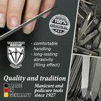3 Swords Germany - Brand Quality Double Sided (fine & coarse) Sapphire Metal Pocket Nail File (1 Piece), Made in Solingen Germany