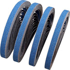 1/2 x 18 Inch Zirconia Sanding Belts for Metal, 80 Grit 1/2 x 18 Sander Belt for Air Belt Sander, Zirconia Metal Grinding Sand Paper for Knife Blade Sharpening, Metal Polishing, Derusting, 40Pcs
