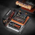 SOMELINE Wire Terminal Connector Crimping Tool Kit,3.9mm 4.8mm 6.3mm 18-10 AWG Crimper, Non-Insulated Copper Connector for Use on Connectors, Male Female Spade and Ring Terminal