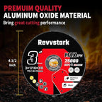25 Pack Cut Off Wheels 3 Inch, Thin 3" x1/16 x3/8" Metal & Stainless Steel Cutting Wheel for Angle Grinder, Cutting Discs with Aggressive Cutting