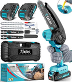 Tietoc Mini Chainsaw 6 Inch Cordless, Portable Electric Chain Saw Small Handheld Battery Powered Super Saws, Tools for Household & Garden, Gifts for Men Dad Husband Fathers Him Her Women Mom 2025