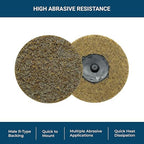 Benchmark Abrasives 3 Inch Sanding Discs Quick Change Nylon Surface Conditioning Discs, Drill & Die Grinder Sanding Disc Rust Remover for Metal Paint Stripper & Removal, Polishing - (25 Pack)(Coarse)