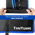 7 Pockets Tool Pouch Roll-Up Storage Bag for Hand Tools or Wrench Heavy Duty Canvas Bag Organizer