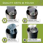 Polly Plastics Rock Tumbler Grit Refill, Final Polish 1200 Fine Aluminum Oxide, Stage 4 for Tumbling Stones (2 Pack) (3 lb.)