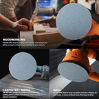 5 inch Sanding Discs 80 grit Mesh Disc Ceramic Abrasive Sandpaper Hook and Loop Orbital Sander Pads for Coating Removal,Body Repair, Auto Sanding 30 PCS