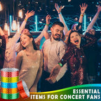 Epakh Paper Wristbands Neon Wrist Bands Waterproof Handbands for Events Lightweight Concert Wristbands Neon Colored Adhesive Wrist Band for Party