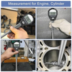HDLNKAK Digital Bore Gauges Set, Cylinder Bore Gauge with LCD Digital Dial Indicator, 2"-6"/0.0005", Wide Selection of Anvils, Applications in Engines Cylinder Precision Measurement