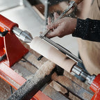 Overall length 23 3/4" Carbide Tipped Rougher Chisel For Woodturning, Beech handle length: 15 1/2", Tool bar length: 8 1/4", with 5 * 15-2.5mm TCT SQUARE BLADE
