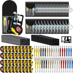 144 Pcs Mini Tape Screwdriver Keychain Set Christmas Men Gifts Bulk Adult Party Favors Multitool Pen Card Tool Measuring Keychains Stocking Christmas Stuffers for Men Dad (Multicolor)
