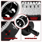 2-3/4 Inch Diamond Hole Saw with Pilot Drill Bit, 2-3/4" Serrated Brazing Tile Hole Saw Diamond Core Drill Bits with Guiding Bit for Ceramic Porcelain Tile Glass Stone Granite Marble