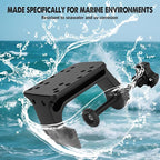 Heavy Duty C-Clamp Mount Compatible with RAM Systems 1" and 1.5" Size Round Ball Bases,Aluminum C Clamp Kayak Mount,3.27-Inch Jaw Opening