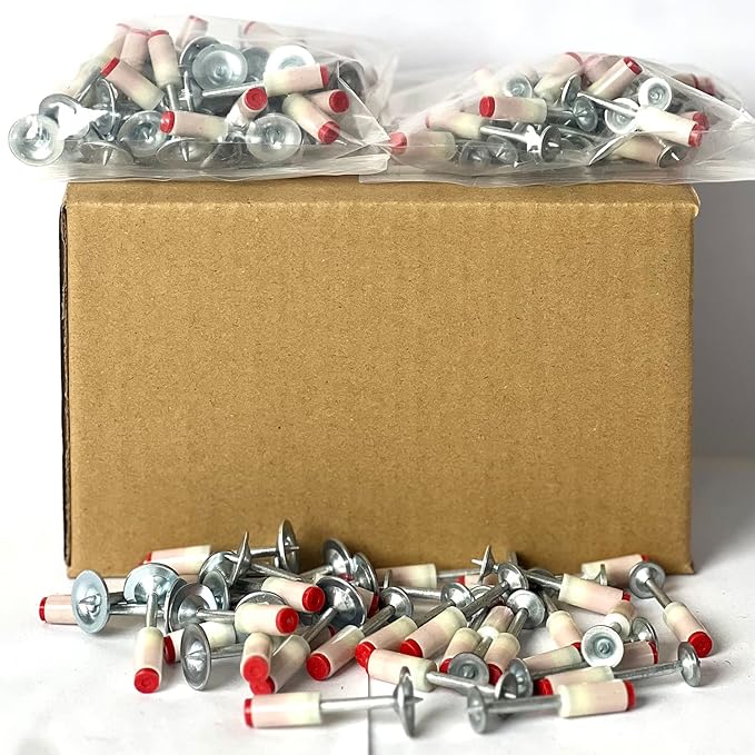 100pcsManual Steel Nails Wall Fastening Cable ducts Fixed Slotting Device Nail Gun Parts kit (16mm)…