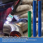 Tandefio 4 Pcs Welding Rod Storage Tube 40 Inch Tig Rod Storage Canisters Welding Electrode Holder Airproof Waterproof Container(Green and Blue)