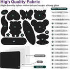 Azobur Nylon Repair Patches Self Adhesive Vinyl Outdoor Camping Gear Repair Kit,Waterproof Fabric Repair Patches for Down Jacket, Tent, Sleeping Bag (13 Pieces）