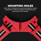 Right Angle Wood Clamp - Home Improvement Hand Tool - Premium Clamp Set with 45 Degree Cutting Guide Slot - 2 Pack