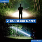 Rechargeable LED 90,000 Flashlights High Lumens, 2 Pack Super Bright Flash Light with 5 Modes, High Powered Handheld Flashlight for Home Camping Hiking Night Work