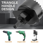 Hole Saw Set with 3/4" to 5"(19mm-127mm) 19PCS Hole Saw Kit for Soft Wood, Plastic, PVC Board, Including Saw Blades, Mandrels, Installation Plate, Drill Bits, Hex Key with Storage Case