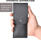 10pcs Mini Diamond Needle Files,Packed in Synthetic Leather Case,for high Precision Sanding Work on Wood,Plastic,Metal and Jewelry Carving