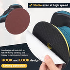 HARFINGTON 25 Pcs 8 Inch Sanding Disc 240 Grit Hook and Loop Sandpaper Random Orbital Sander Pads for Woodworking Automotive Metal Polishing