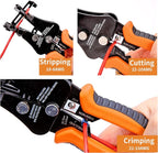 Automatic Wire Stripper, 3 in 1 Stripper/Cutter/Crimping Heavy Duty Multi-function Wire Strippers Tool for 8-18 AWG Electrical Wire, 7 Inch
