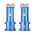 4/5 Inch Diamond Core Drill Bit for Porcelain Tile Ceramic Marble Granite Drilling,BRSCHNITT 2pcs Vacuum Brazed Diamond Hole Saw with 5/8-11 Thread (20mm 2pcs)
