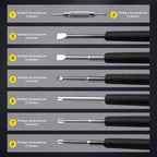 8 in 1 Screwdriver with Flashlight, Multi Functional 8 in 1 Screwdrivers Tool Set with Worklight for Household, Auto
