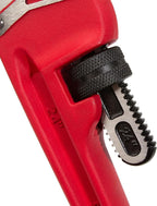 Steelman Heavy-Duty Cast Iron Straight Handle Pipe Wrench (24-Inch, Red;Silver)