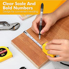 50 Pcs 6 FT Mini Tape Measure Retractable Bulk Small Measuring Tape Pocket Size Measurement Tool for Operation Christmas Items Party Favor Gifts Stuffers for Men(Yellow)