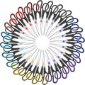 Scissors Set of 24-Pack, 8" Scissors All Purpose Comfort-Grip Handles Sharp Scissor for Office Home School Craft Sewing Fabric Supplies, High/Middle School Student Teacher, Right/Left Hand