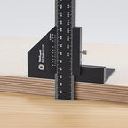 Scriber Gauge – Precision Marking Tool, Measuring Ruler, Layout Square, Thickness Gauge, CNC Aluminum Woodworking Tool for Joinery, Framing, Cabinet, DIY Projects (Old, 300mm)