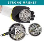 3 Pieces Magnetic Tool Trays with 5LBs Telescoping Magnetic Pick-up Tool Set, 3" 4" 6" Stainless Steel Magnet Tray Parts Holder for Screws, Mechanic's