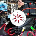 1500pcs Insulated Wire Electrical Connectors-Ring,Fork,Spade,Butt-Crimp Terminals Assortment Kit