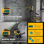 PREXISO Laser Level with Tripod & 2 Plumb Dots - 100 Ft Rechargeable Point Cross Laser Level Self Leveling - Plumb Spot Alignment Wide Angle Laser Line for Construction, Ceiling, Floor Tile