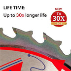 Circular Saw Blade Woodworking TA Series 7-1/4" 40-Tooth Arbor: 5/8", for Finishing/General Purpose Wood Cutting, Anti-Thermal Adhesion Coating on Cutting Head -TA, 7-1/4" 40T TA
