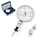 0.0001" Dial Indicator Brass Test Indicator with 7 Jewels Bearings Accuracy 0.00015 Big Face Imperial Dial Indicator for Machinist Engineer Inspection Measurement (Model 201-0068)