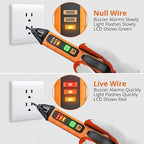 Proster Non Contact Voltage Tester Pen - Adjustable Sensitivity AC Voltage Detector, Electric Volt Pen Tester Pen 12-1000V/48-1000V, Contactless Voltage Detector