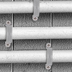 2 Inch PVC Pipe Strap, 2-Holes Conduit Pipe Clamps Plastic Pipe Supports (Grey, 10 Pcs)