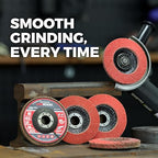 10 Pack Ceramic Flap Discs 4-1/2" x 7/8" Arbor for Angle Grinder, 36 Grit Type 29