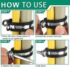 100PCS Cable Clamps 3/4 Inch 304 Stainless Steel Cable Clamps Rubber Coated Cushioned Insulated Cable Clamp,Automotive Wire Clamps,Pipe Clamps,Metal Clamp for Tube,Wire Cord Installation(19mm)