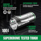 SK 3/8" Drive Socket Set with 160-P Ratchet, 55-Piece, SAE & Metric, SuperKrome Finish, Premium CR-V Construction, with Storage Suitcase