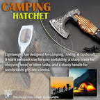SHINY CRAFTS- Axes Berserker Axe Hatchet Tomahawk Norse Axe-Viking Axe Real Hatchet Viking - Gift for Men Camping Hatchet Bearded Axe - Leather Sheath (SCA 19)