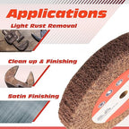 6 Inch Flap Wheel, Non-Woven Polishing Wheel (Grit80)
